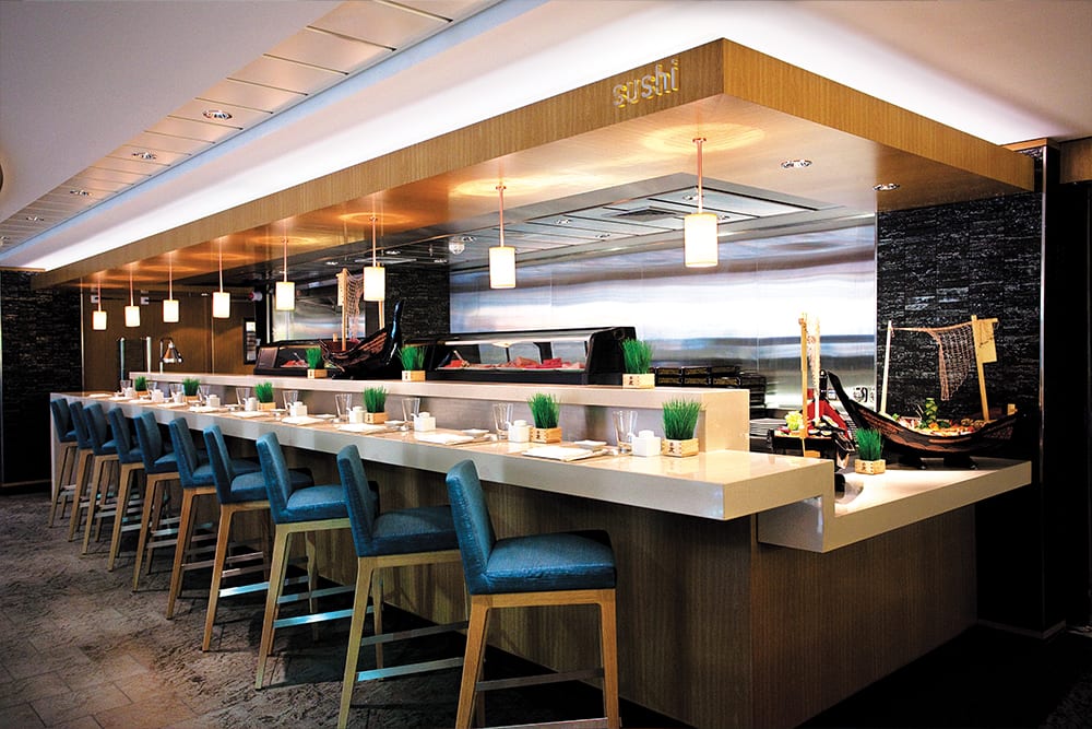 Wasabi sushi bar on Norwegian Epic