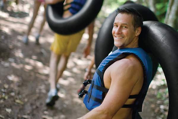 Cave tubing in Belize