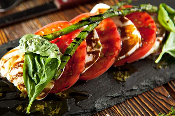 Try a caprese salad on a Europe Cruise