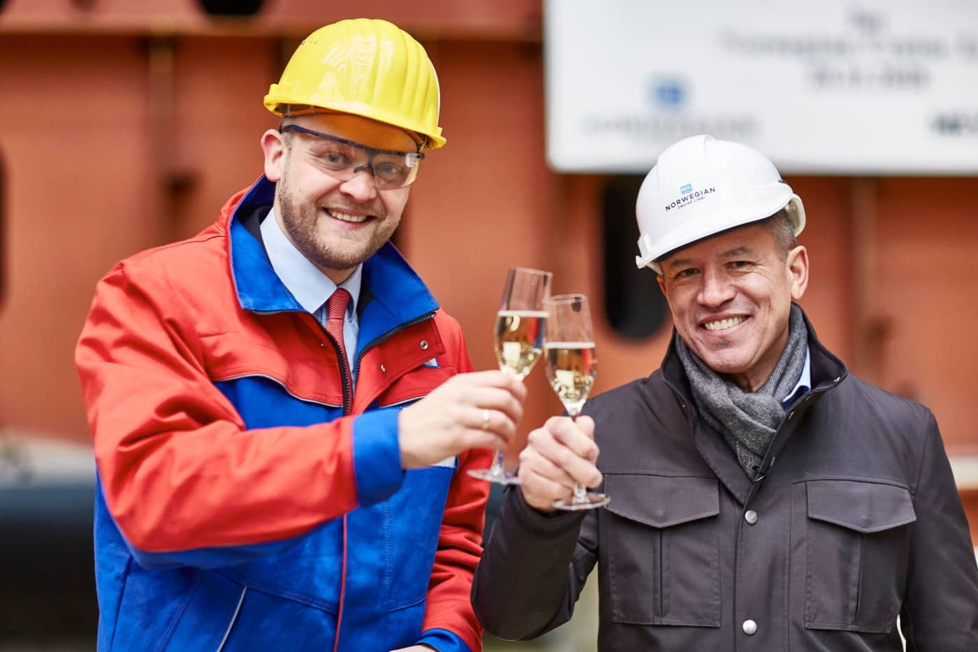 Norwegian Encore Keel Laying Ceremony