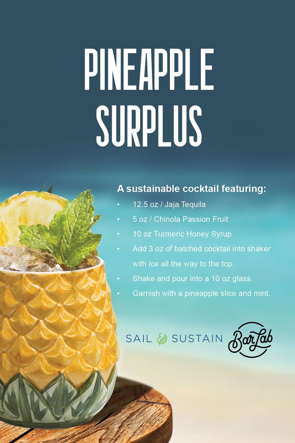 Norwegian Cruise Line Pineapple Surplus Cocktail Recipe