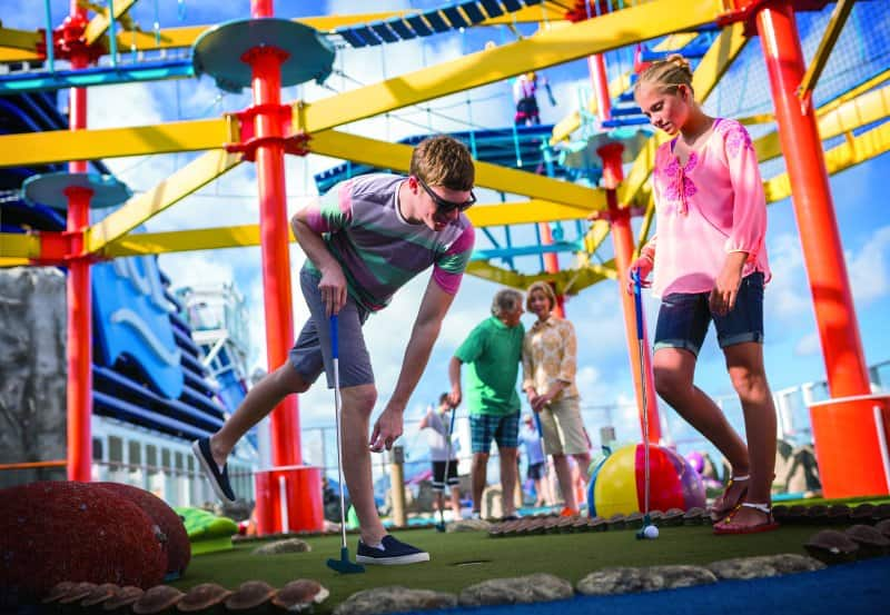 Try Family Friendly Fun Activities Like Mini Golf on Norwegian Breakaway