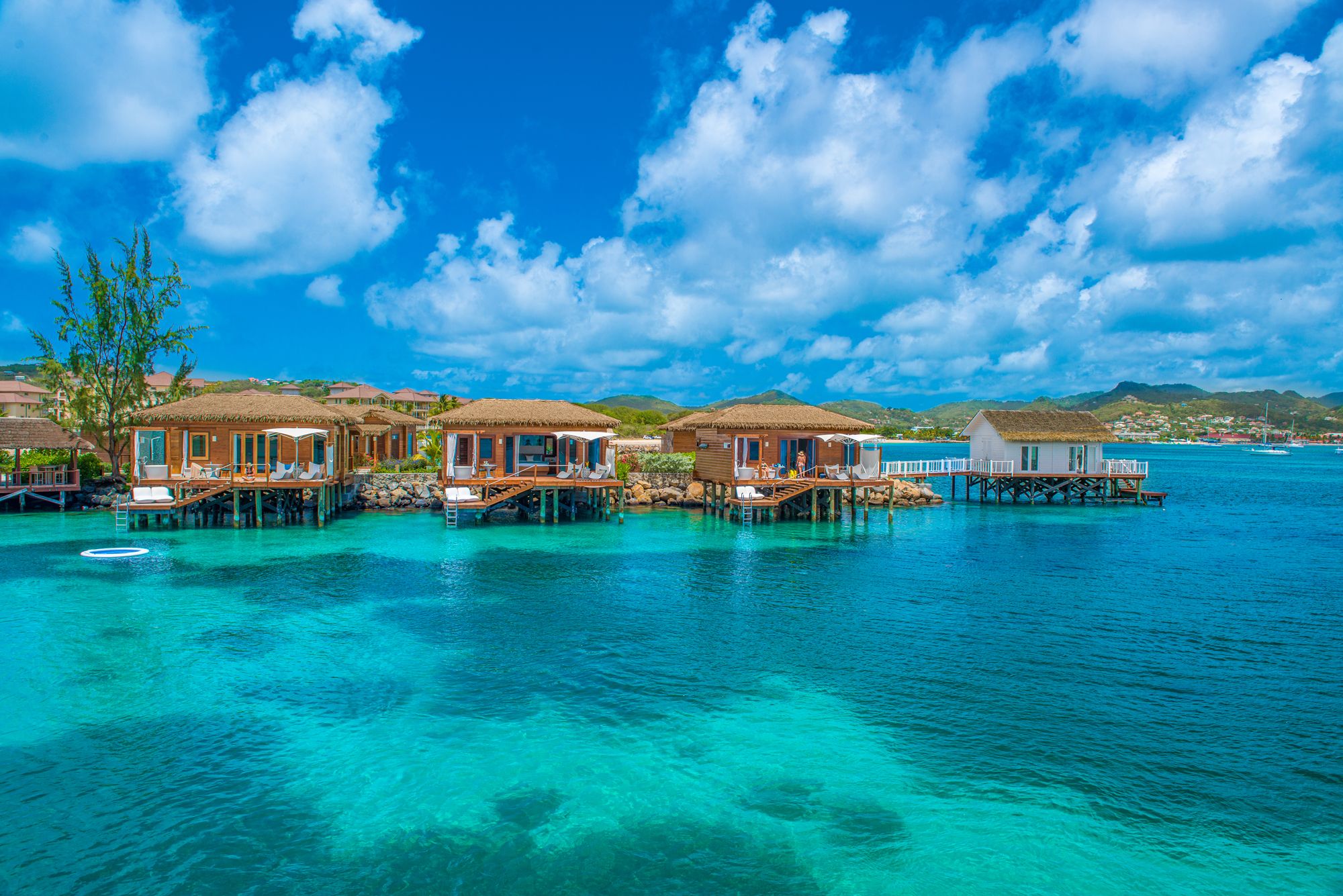 Sandals Grande St Lucian over water bungalows
