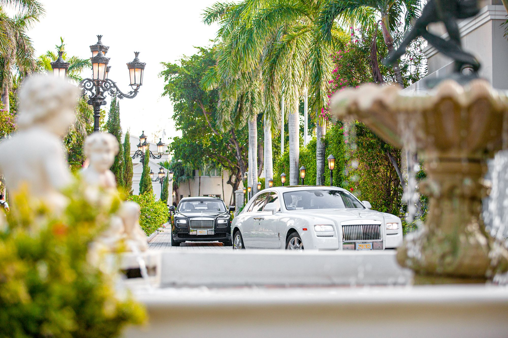 Sandals Royal Bahamian Cars Entrance