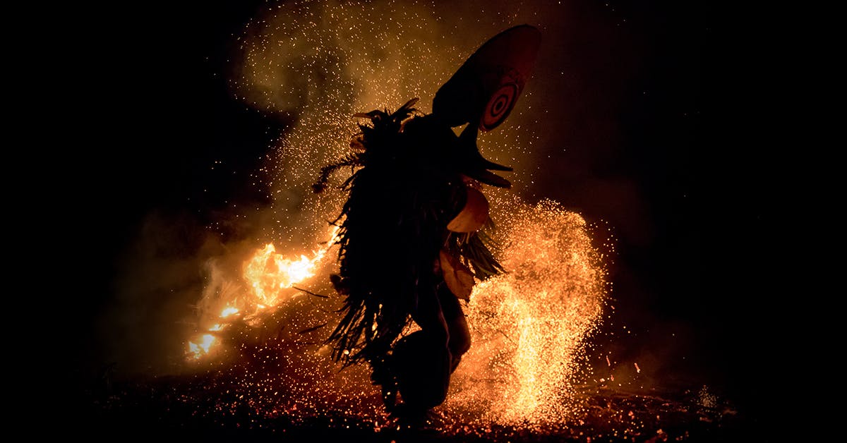 Face-To-Face With the Baining Fire Dancers of Papua New Guinea