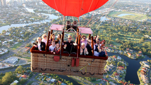 hot air balloon breakfast