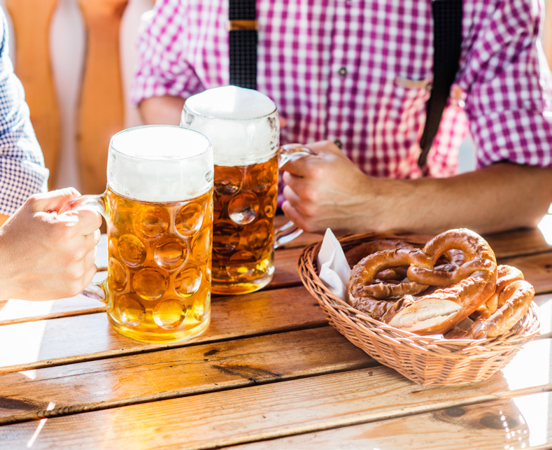 local German beer pretzel