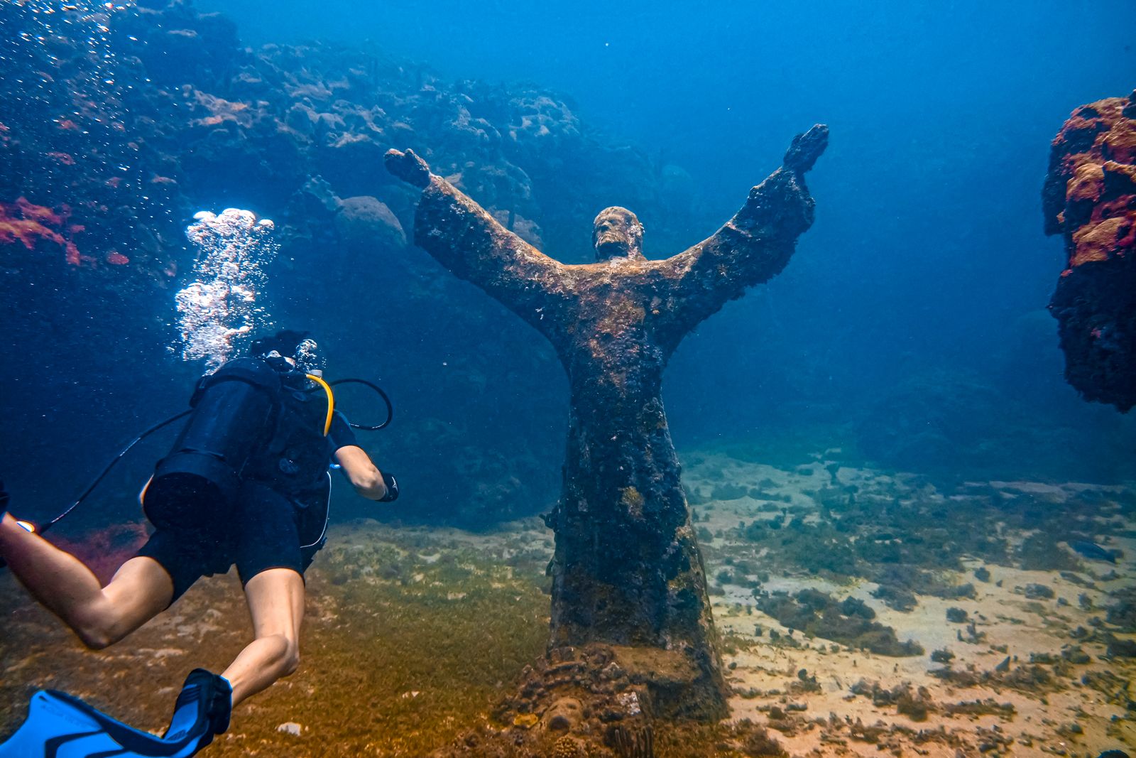 Grenada Scuba Diving Underwater Jesus