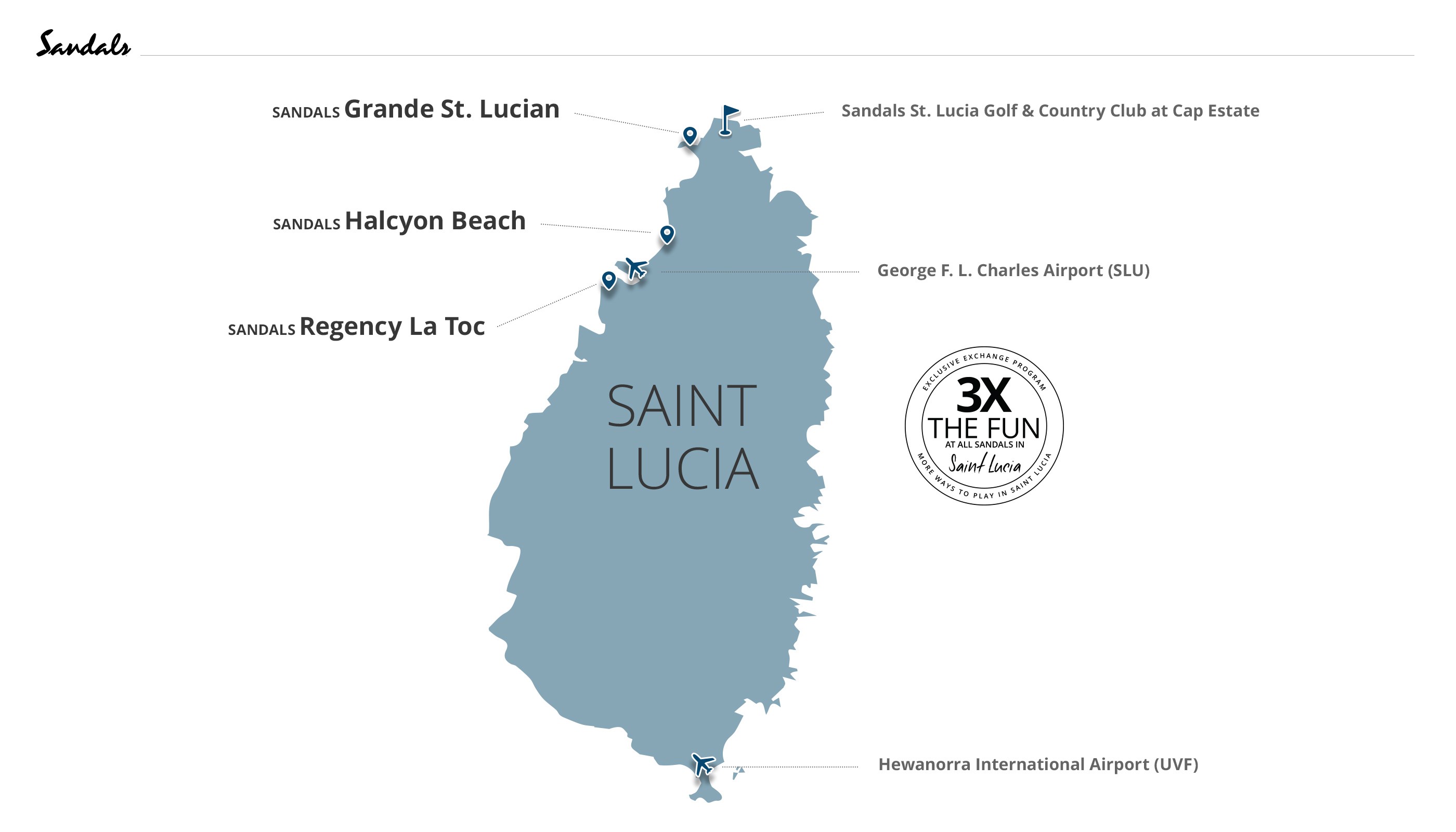 Saint Lucia Sandals Travel Agents
